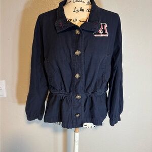 Tommy Hilfiger Dark Blue Utility Jacket | 90s Preppy Streetwear